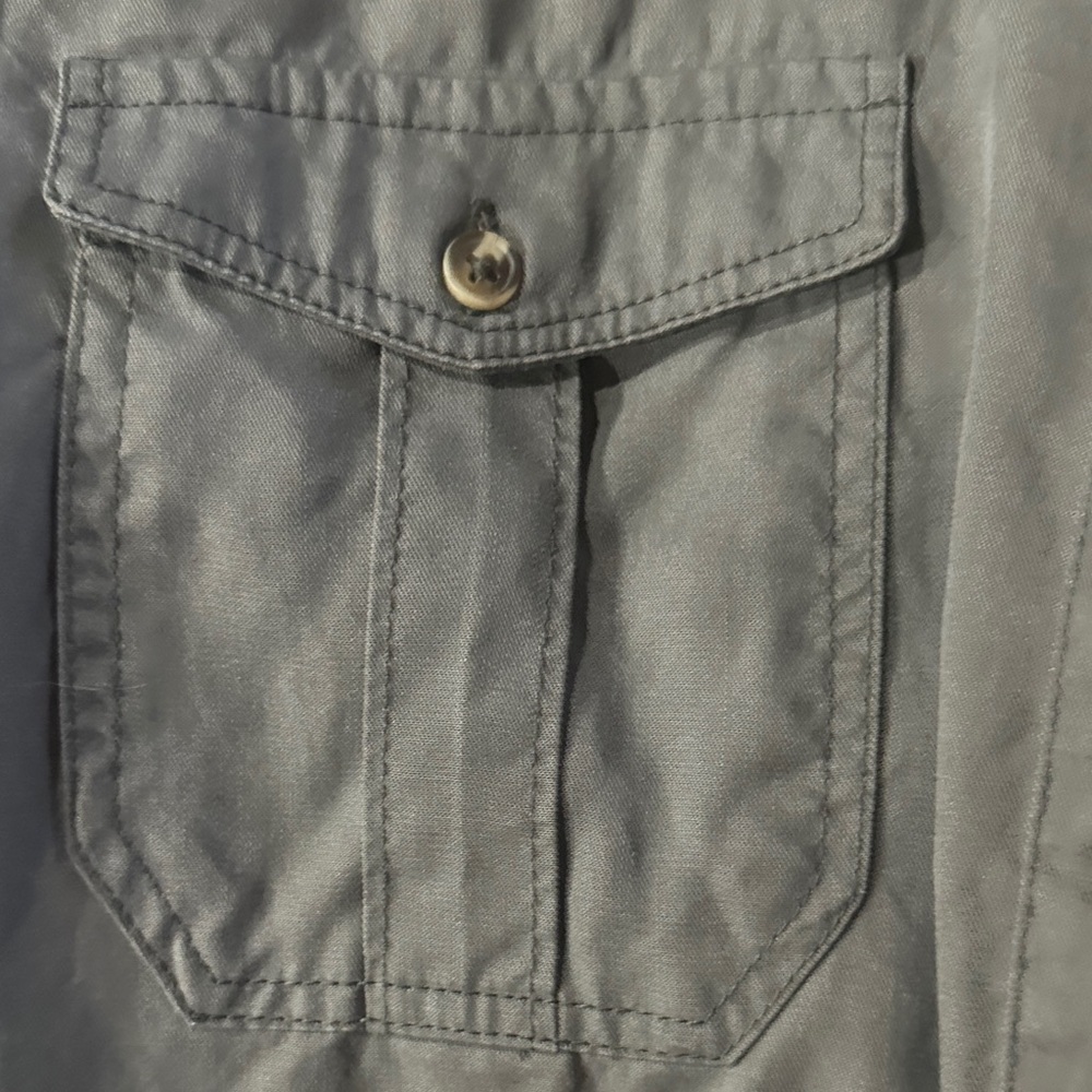 Aeropostale Green Button-Down Shirt - Picture 6 of 6